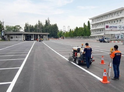  บริการตีเส้นจราจร - รับลาดยางมะตอย พีดีเจ โกลบอล เอ็นจิเนียริ่ง